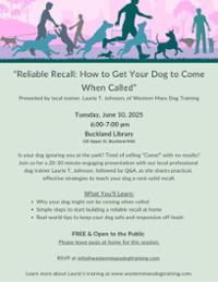 Reliable Recall: How to Get Your Dog to Come When Called