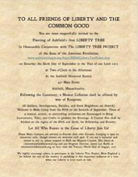 RESCHEDULED Ashfield Historical Society 250th Revolutionary History Day 