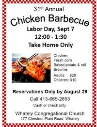 Chicken BBQ - TAKE OUT ONLY