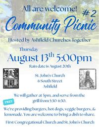Community Picnic (postponed til 5/20 due to rain)