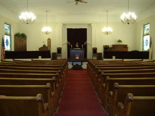 Interior of our church