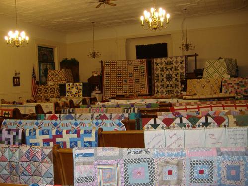 2013 Quilt Show - from rear looking toward altar